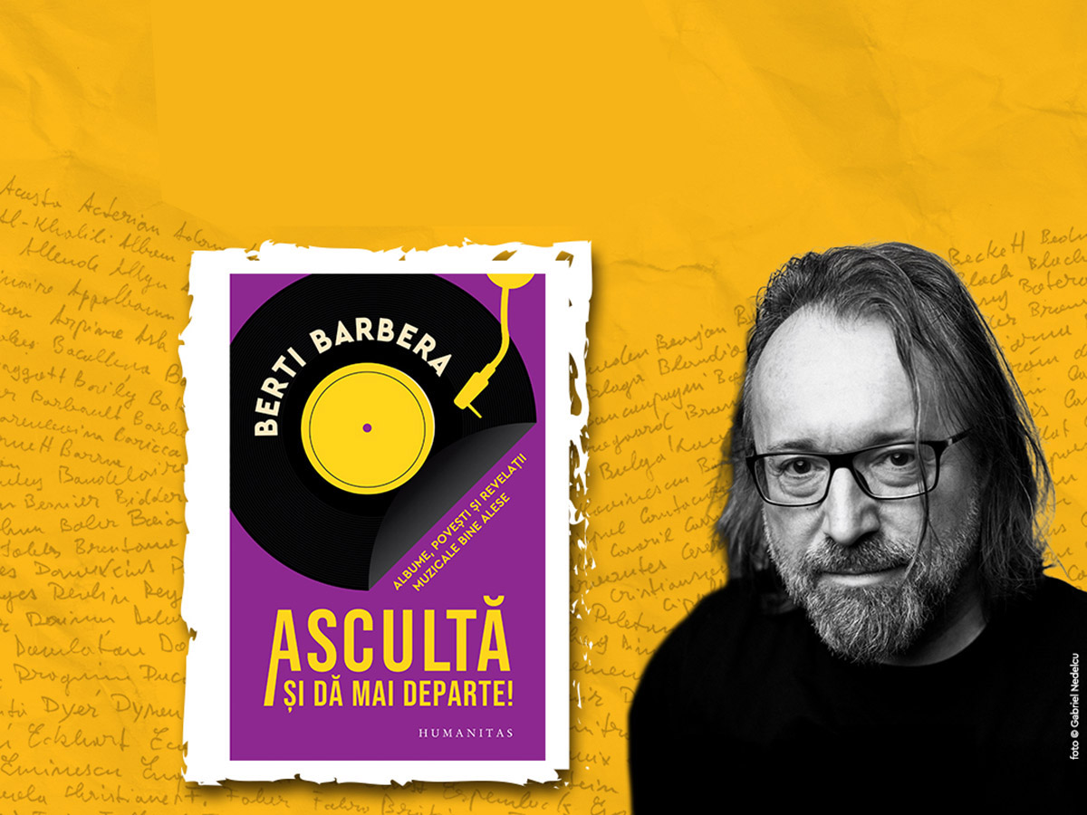 Berti Barbera lansează prima sa carte: Ascultă și dă mai departe!