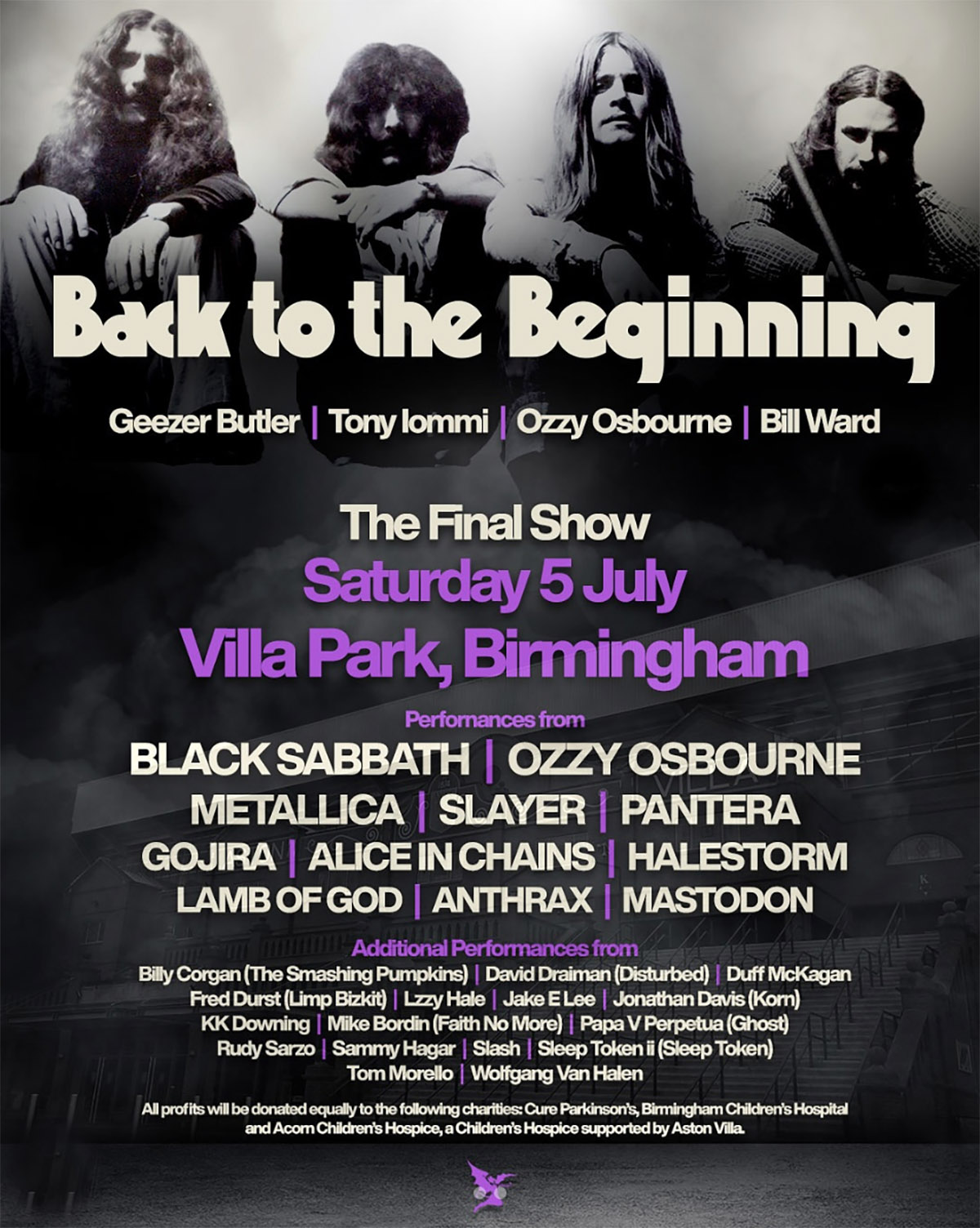 Ultimul concert Black Sabbath cu Ozzy pe scenă va fi transmis live în toată lumea