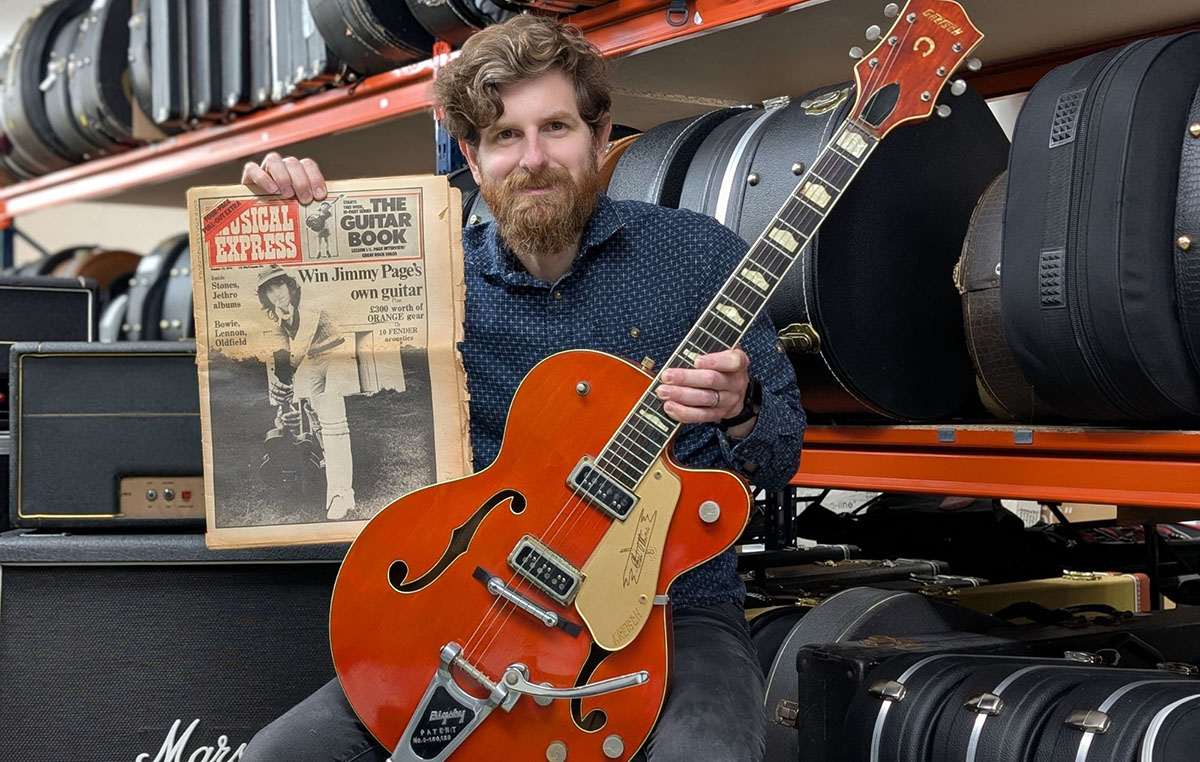 Chitara lui Jimmy Page de la Led Zeppelin, scoasă la licitație pentru 50.000 de lire sterline