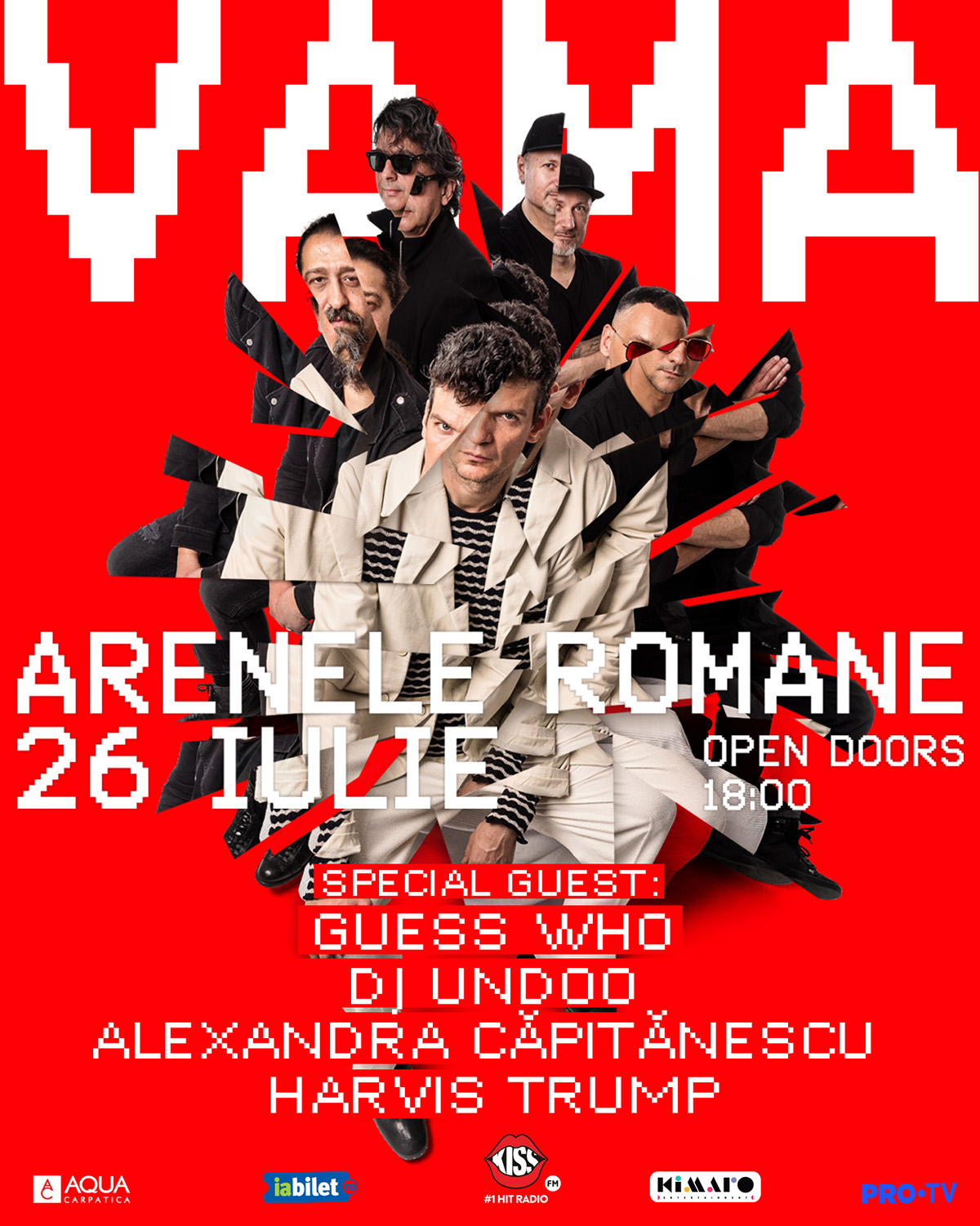 VAMA revine la Arenele Romane cu un concert exploziv