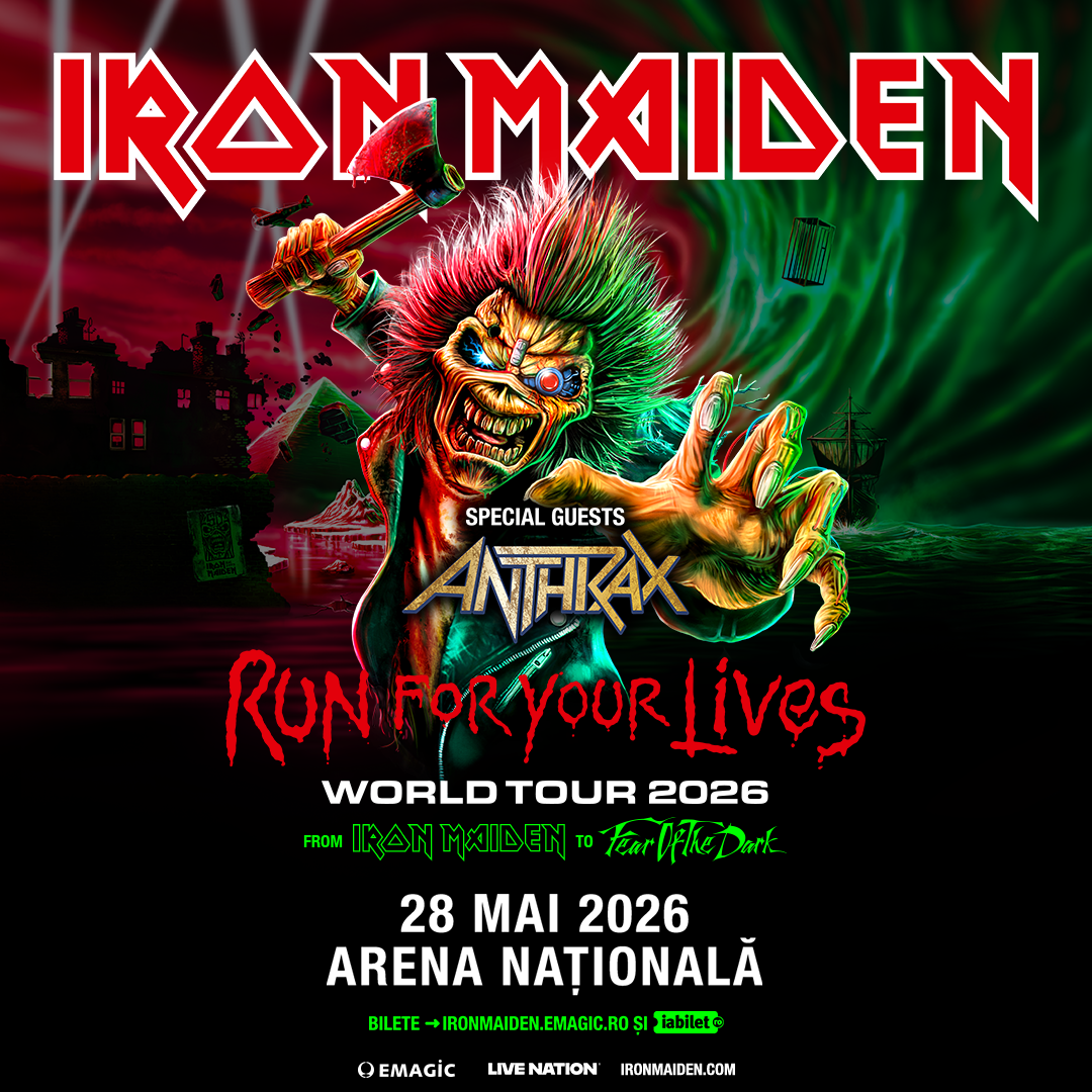 Anthrax deschide concertul IRON MAIDEN de la București