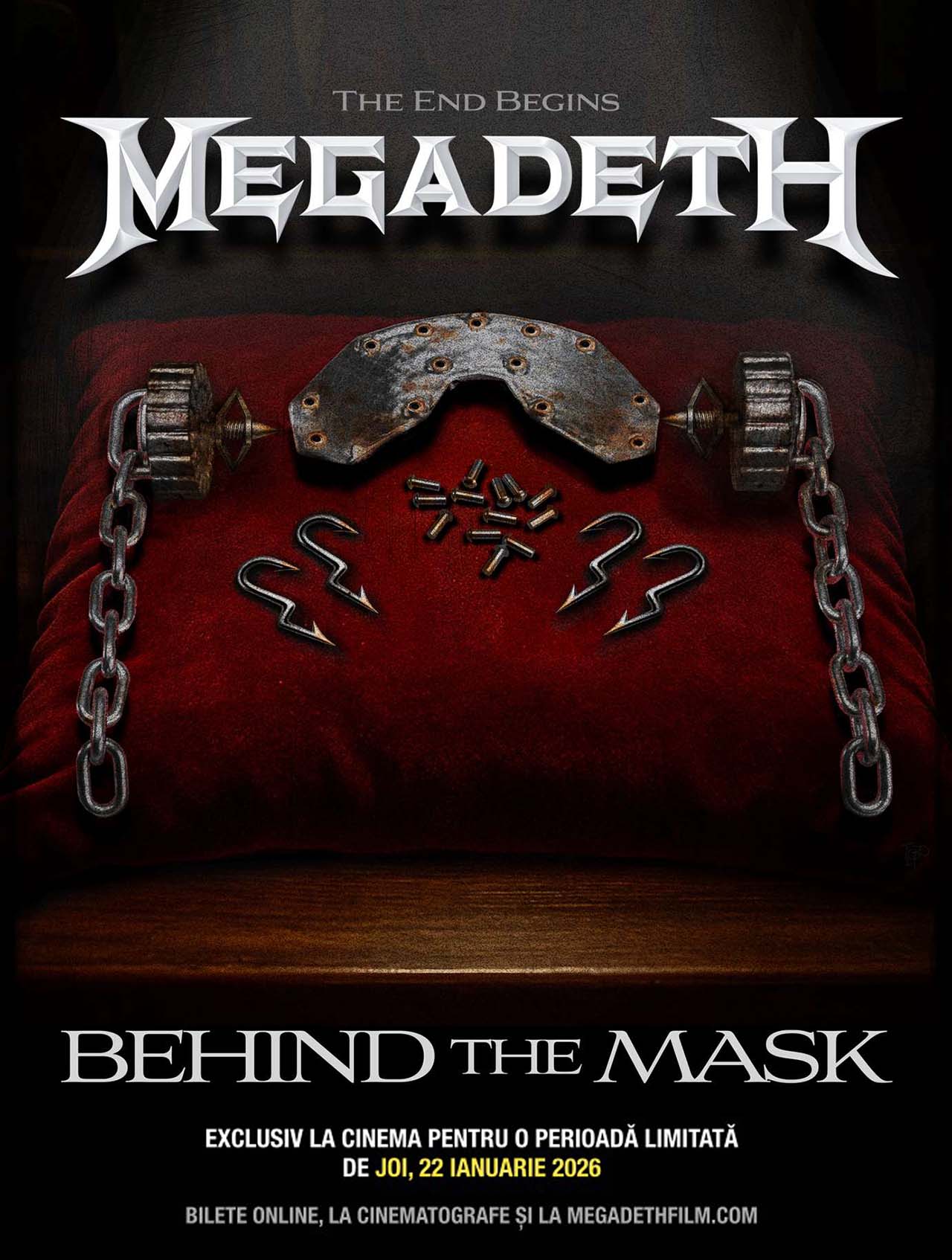 Megadeth: „Behind the Mask”, film - concert despre 40 de ani de istorie a trupei, proiectat și în cinematografele din România