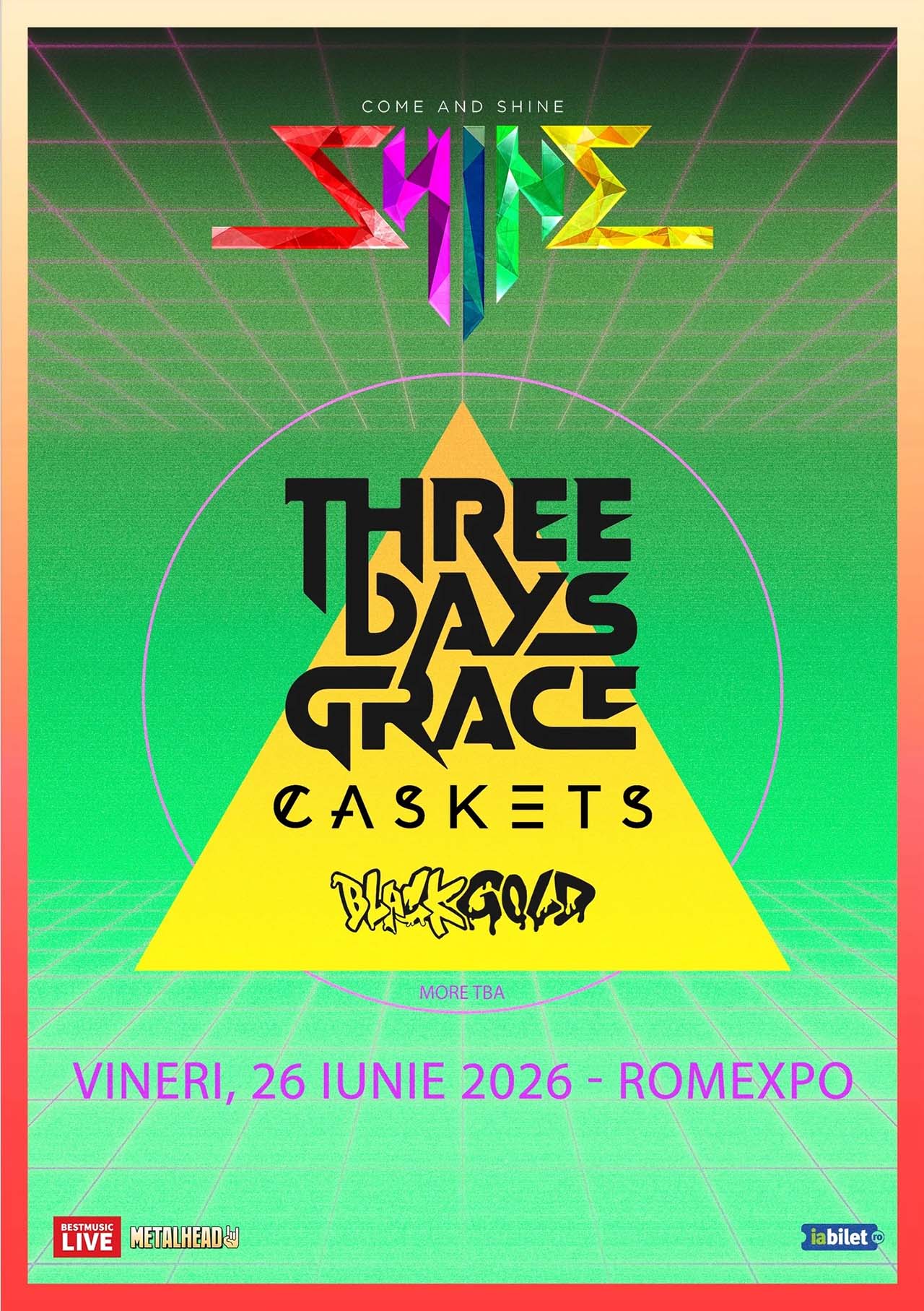 Shine Festival revine în 2026, cu Three Days Grace (din nou) cap de afiș