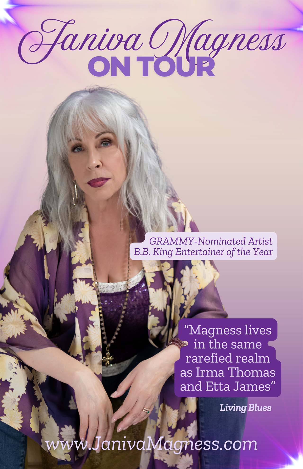 JANIVA MAGNESS, un superstar al blues-ului american, concert în premieră în România