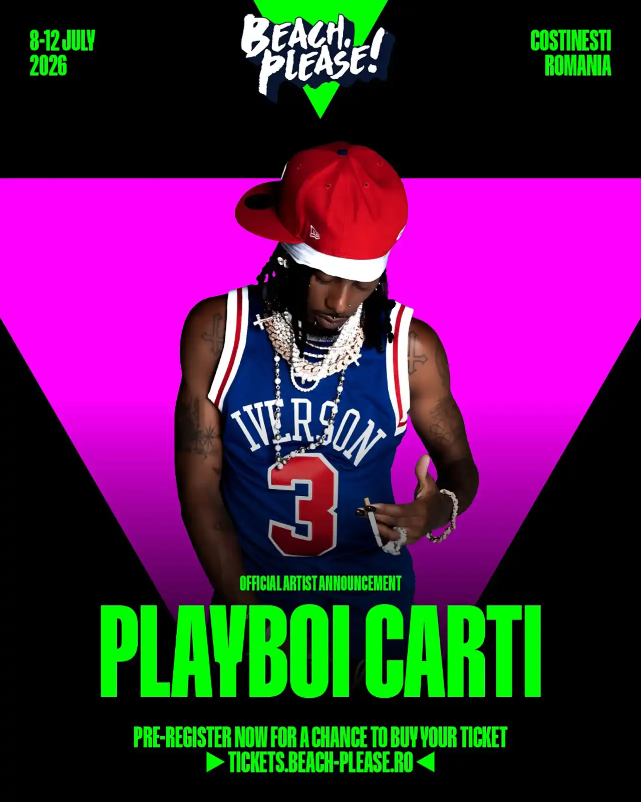 Playboi Carti vine la Beach, Please!