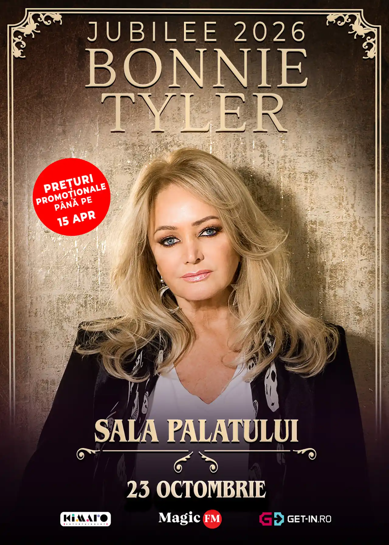 Bonnie Tayler - Poză afiș concert aniversar