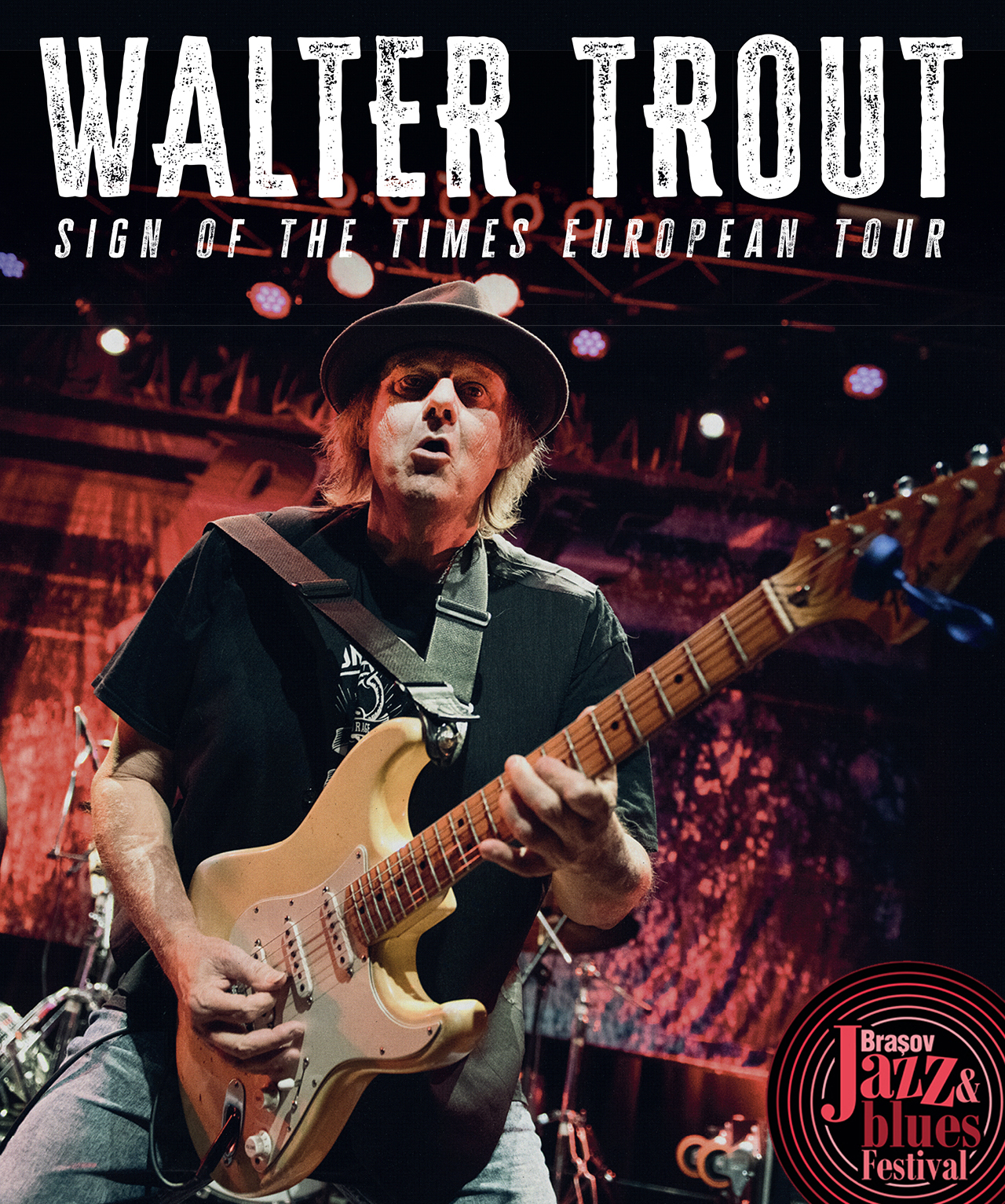 WALTER TROUT, unul dintre numele importante ale blues-rockului american, va concerta în premieră la Brașov Jazz & Blues Festival 2026 WALTER TROUT, unul dintre numele importante ale blues-rockului american, va concerta în premieră la Brașov Jazz & Blues Festival 2026