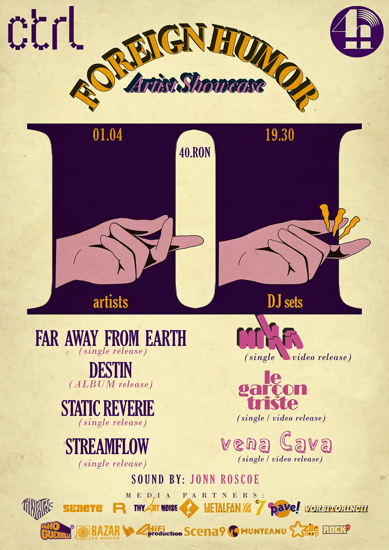 4h Artist Showcase II - Noutățile rockul alternativ bucureștean