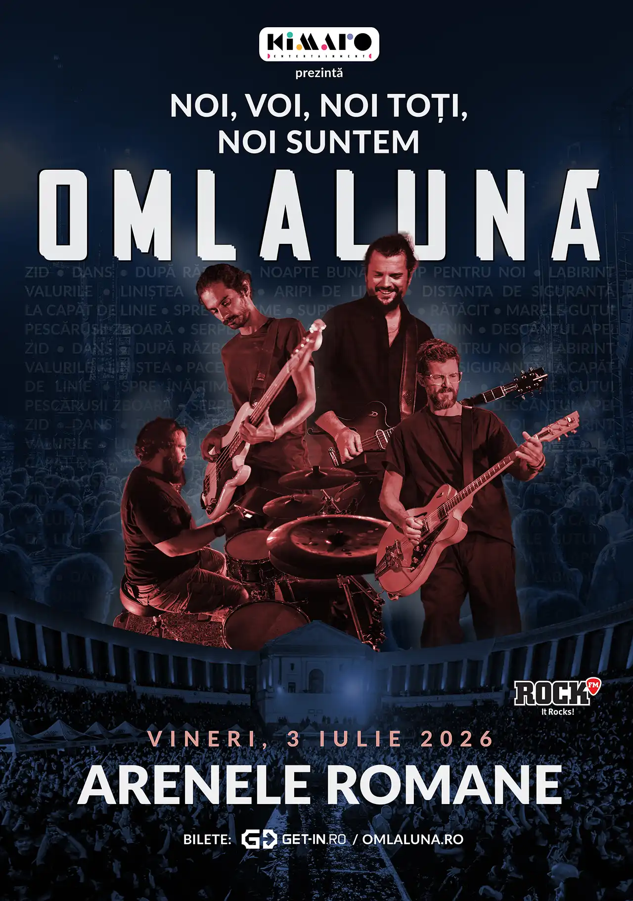Om la Lună vine la Arenele Romane: cel mai mare concert din istoria trupei Om la Lună vine la Arenele Romane: cel mai mare concert din istoria trupei