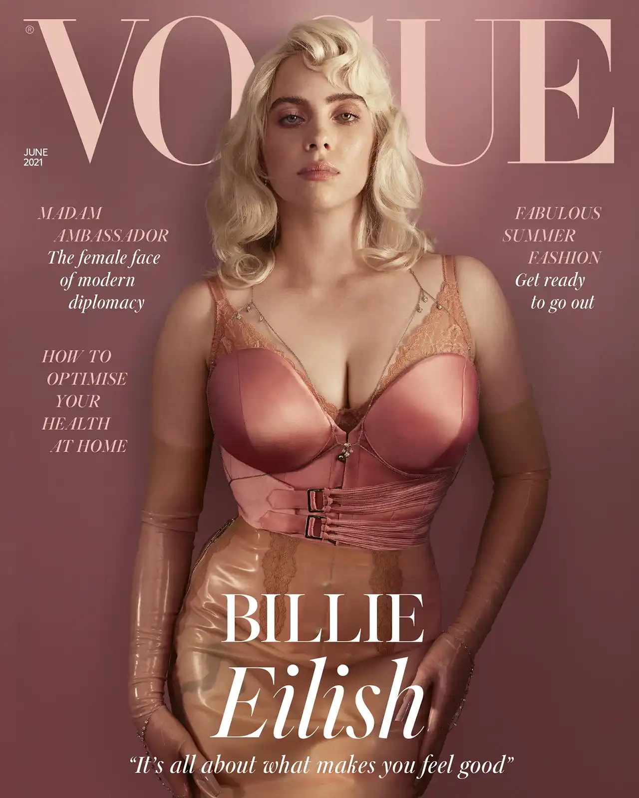 Billie Eilish pe Coperta revistei Vogue