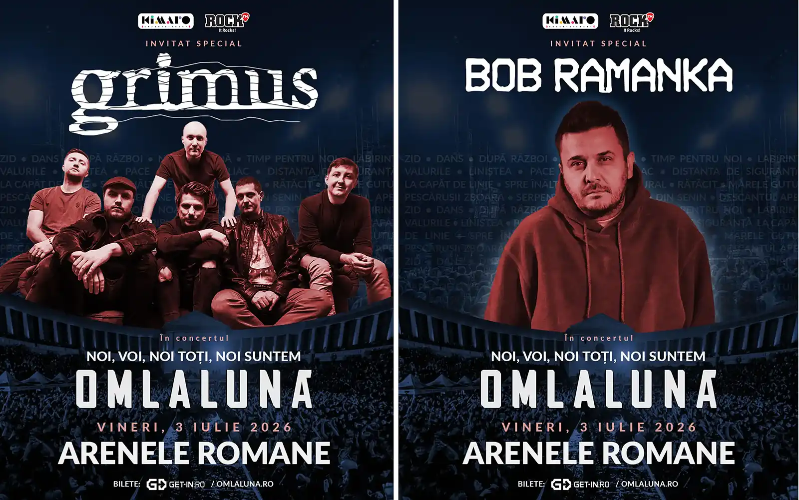 om la lună, cel mai mare show din istoria trupei. Grimus și Bob Ramanka invitați speciali