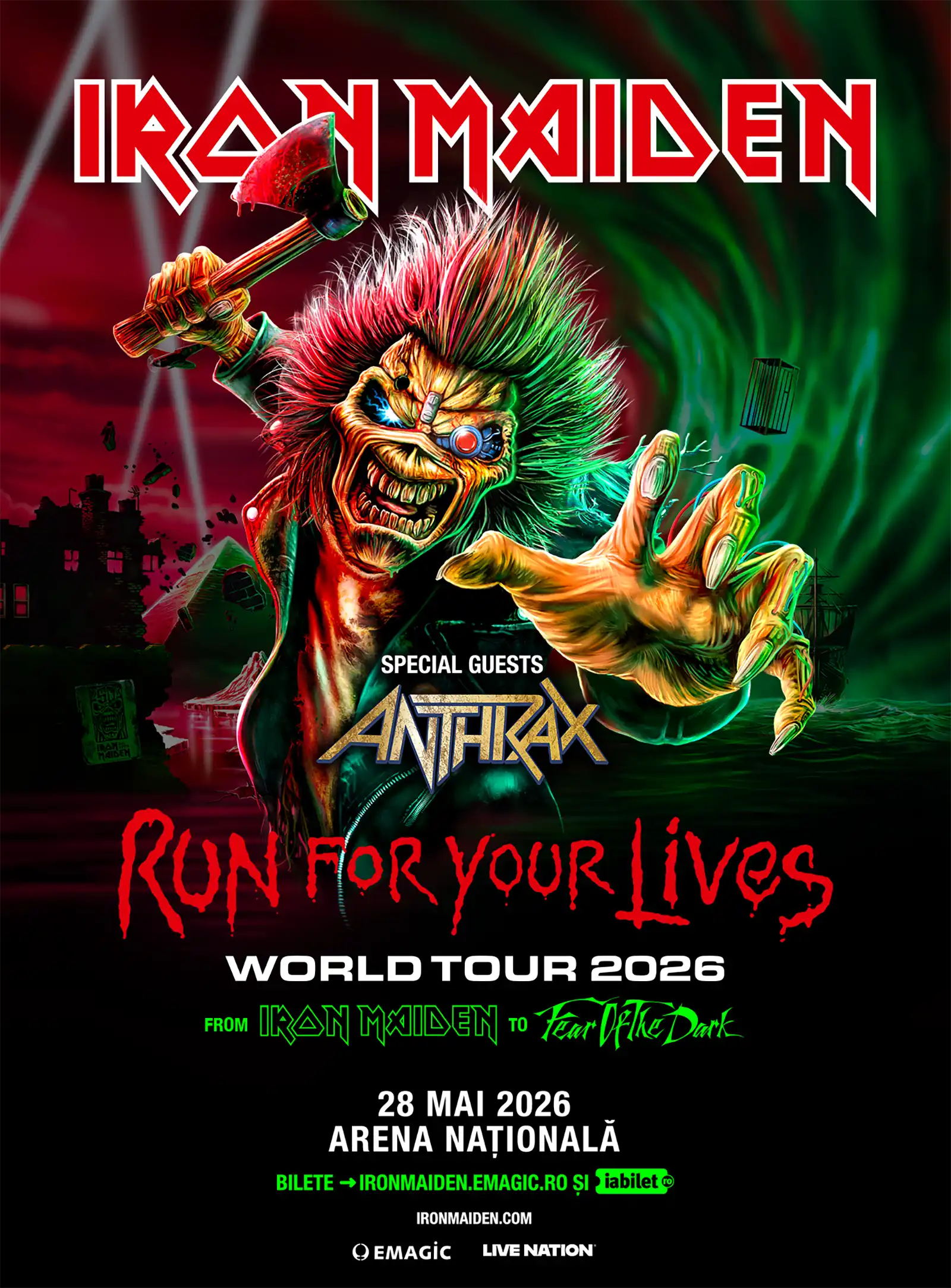 Concert IRON MAIDEN București - Program și regulament de acces