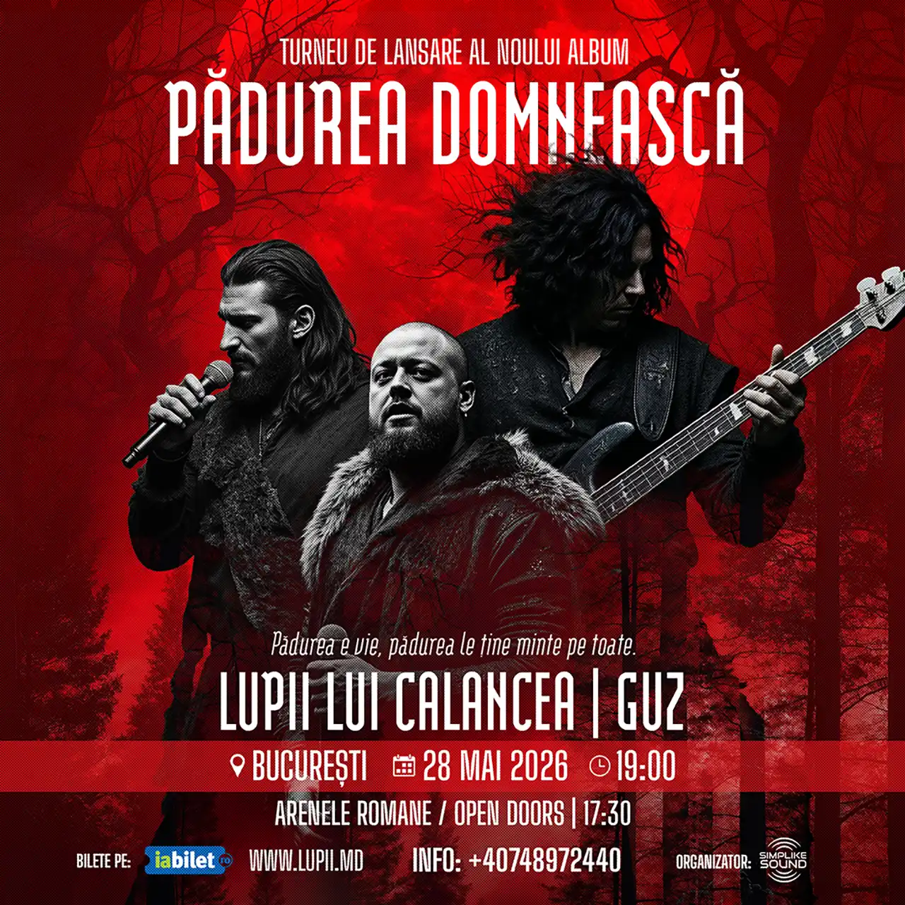Lupii lui Calancea & Guz aduc la București show-ul care îmbină rock-ul cu folclorul autentic