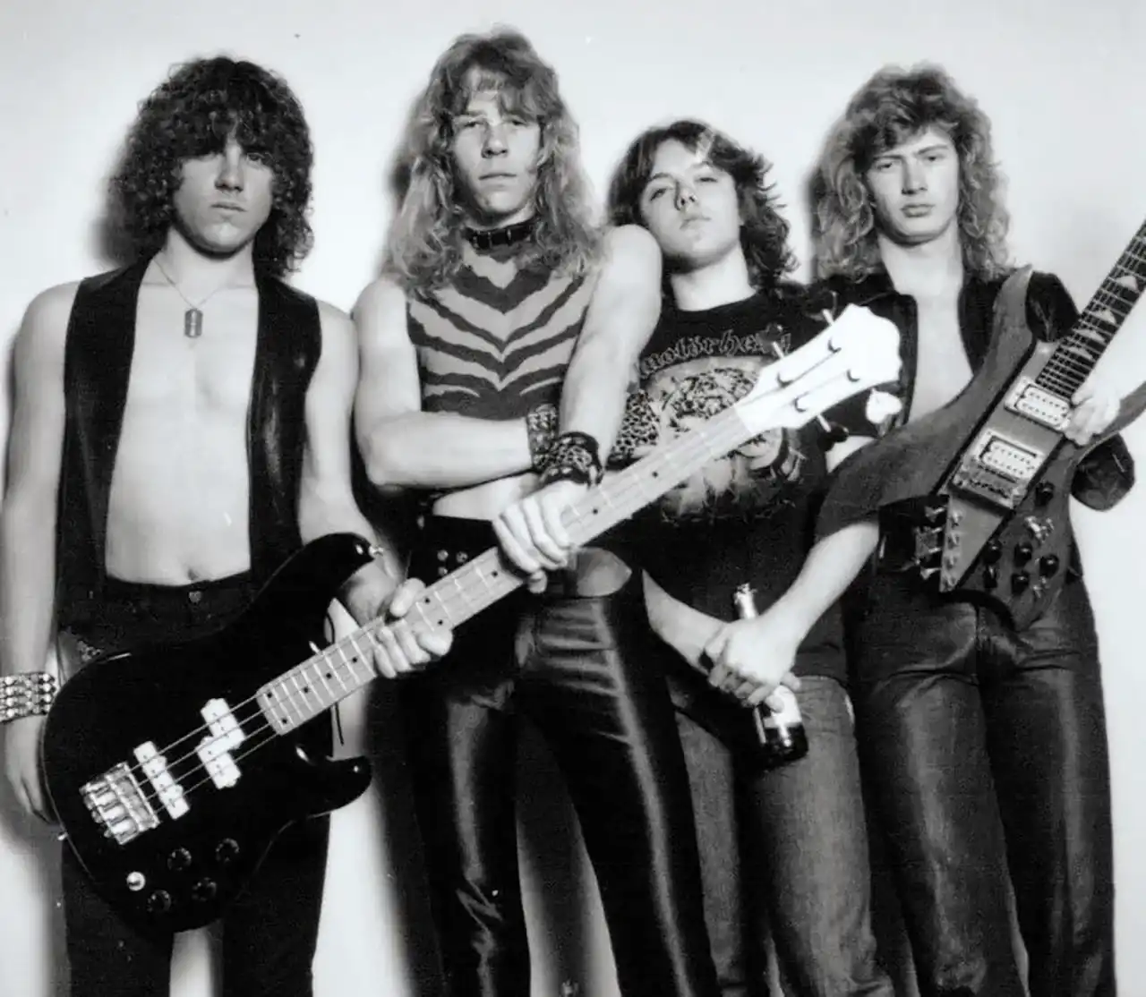 Poză cu Metallica din 1981