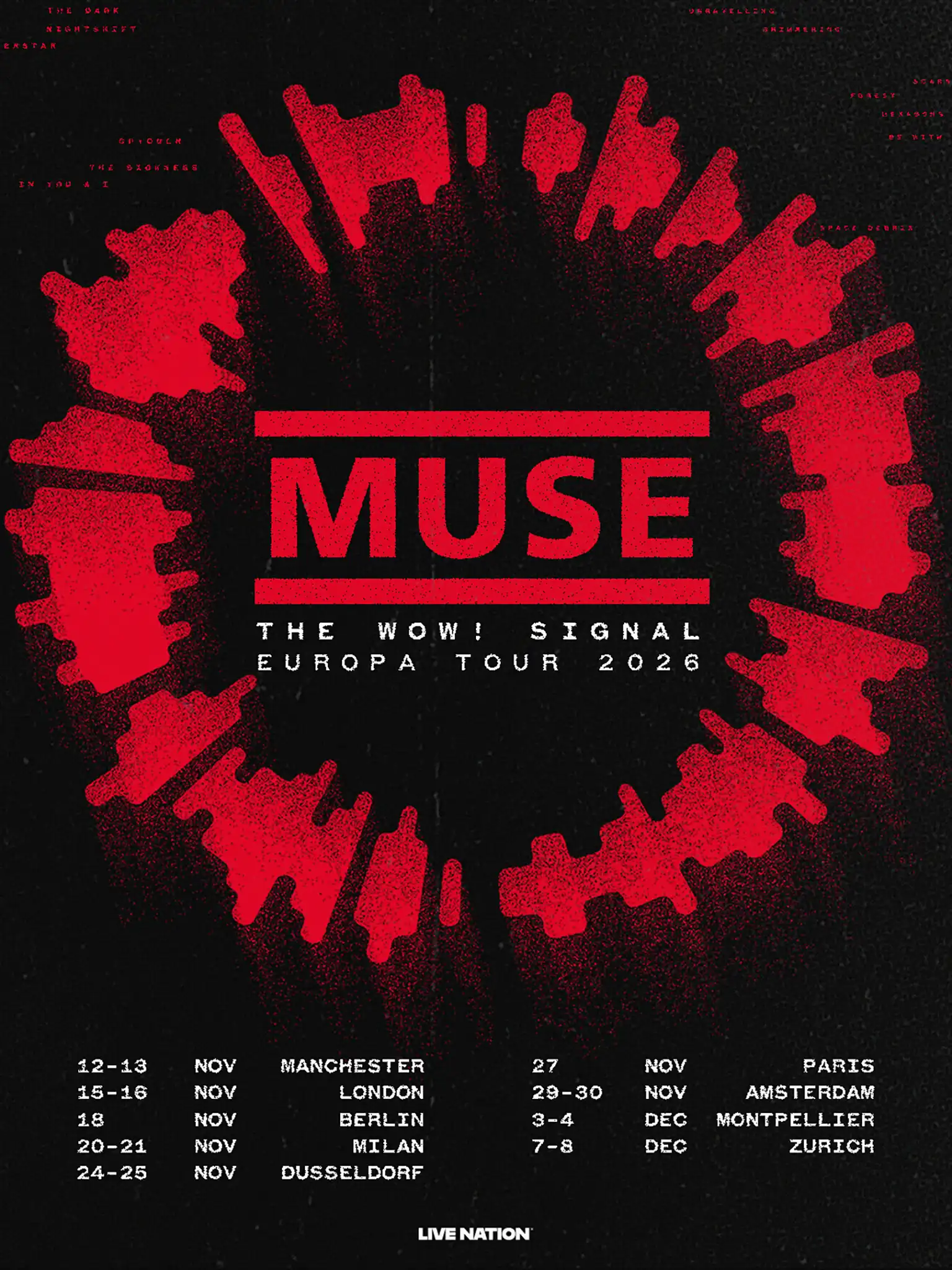 Muse anunță turneul european „The Wow! Signal" 2026 Muse anunță turneul european „The Wow! Signal" 2026
