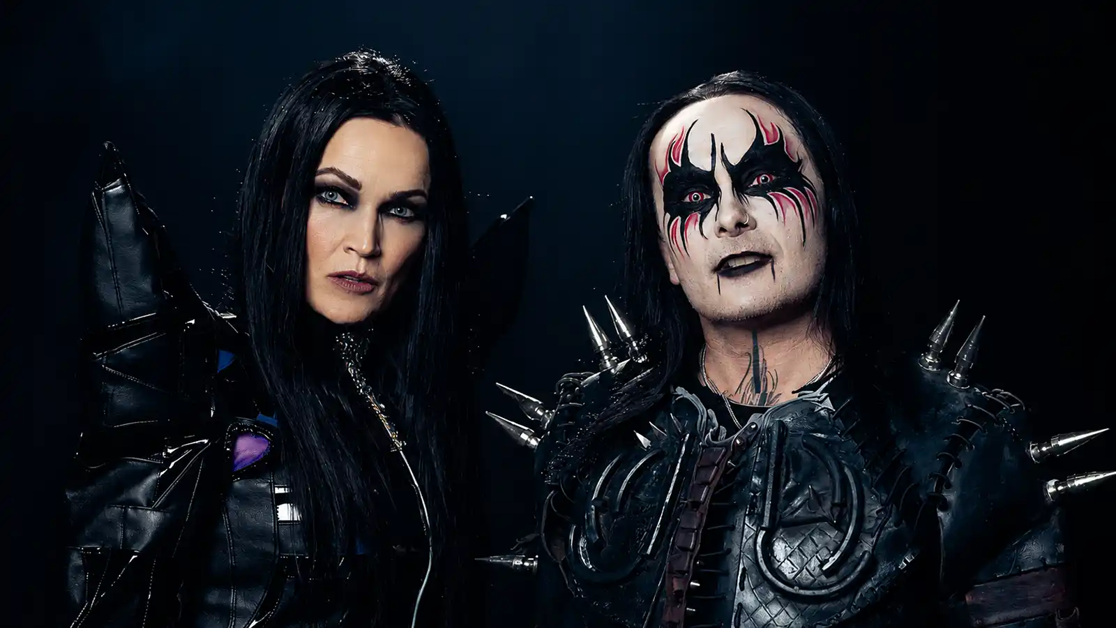 Tarja și Dani Filth poza studio
