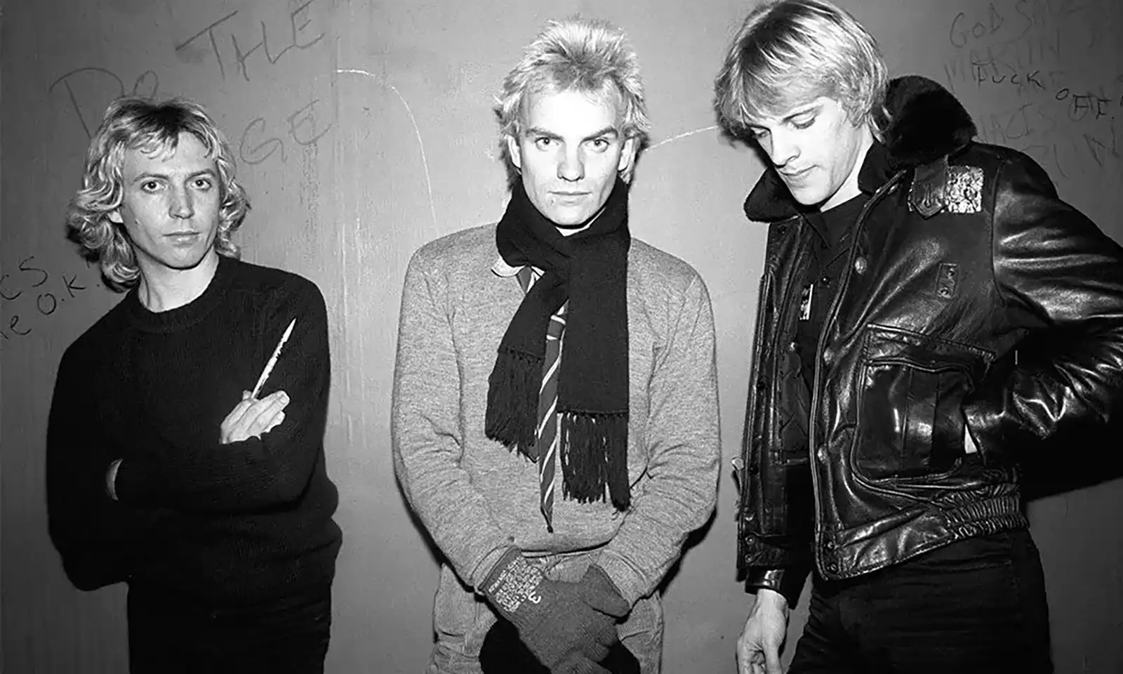 Sting - din trecut în prezent The Police, de la stânga la dreapta: Andy SummersSting (Gordon Sumner), Stewart Copeland