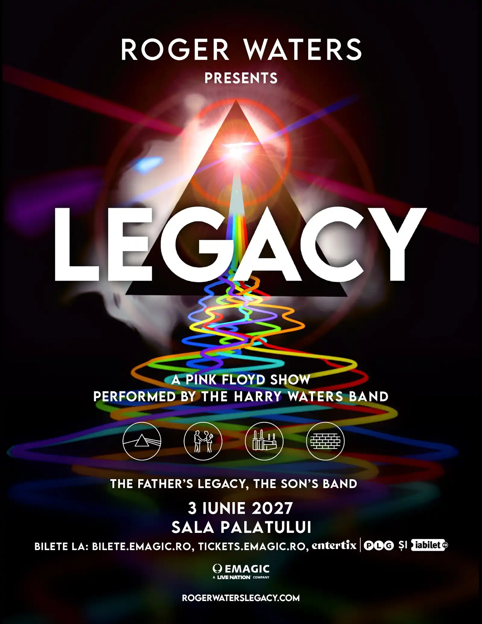 Fiul lui Roger Waters, Harry Waters, aduce muzica Pink Floyd la București cu spectacolul LEGACY