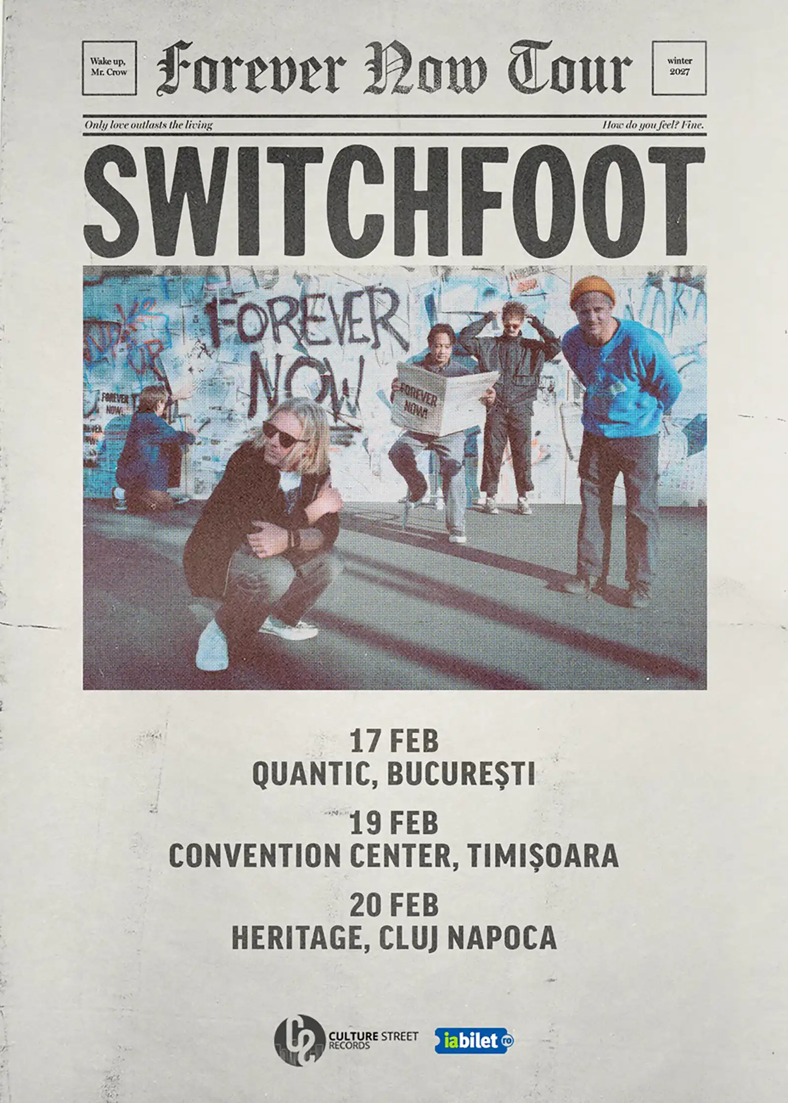 Switchfoot anunță 3 concerte în România Switchfoot anunță 3 concerte în România